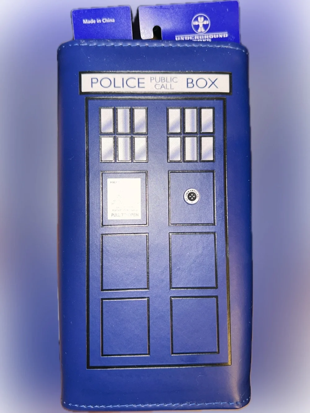 Dr Who TARDIS Police Call Box Phone Booth Trifold Clutch Wallet